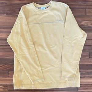 COLUMBIA SPORTSWEAR COMPANY/COLUMBIA MENS LOGO CREWNECK/PULLOVER SHIRT/YELLOW/XL